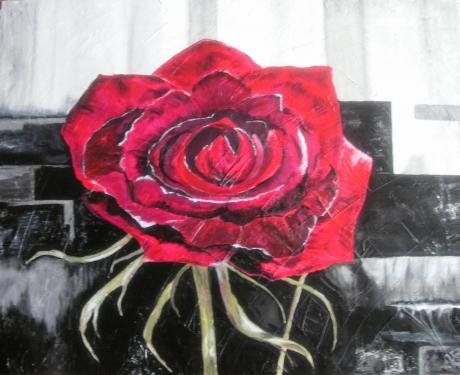 Rose an der Mauer - Marion Vossberg-Fiesser - Array auf Array - Array - Array Rose an der Mauer - Marion Vossberg-Fiesser - Array auf Array - Array - Array