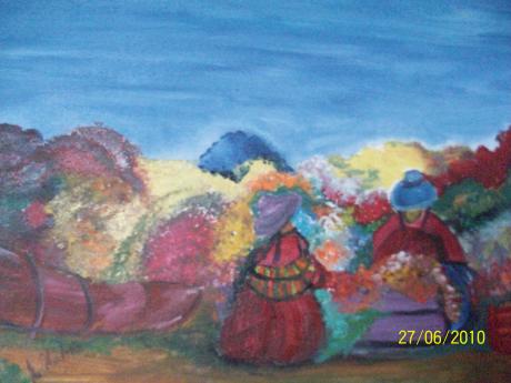 Blumenstand in der Südsee - Emmi Huehne - Array auf Array - Array - Array Blumenstand in der Südsee - Emmi Huehne - Array auf Array - Array - Array