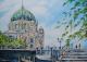 Berliner Dom - Helen Lang - Acryl auf Leinwand - Architektur - Realismus