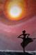 Scottish Ballett dancer in the dawn
