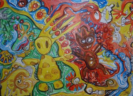 Lavamännchen Keine Angst vor Morgen - Raimund Popp - Array auf Array - Array - Lavamännchen Keine Angst vor Morgen - Raimund Popp - Array auf Array - Array -