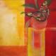 Flatter - Diana Barth - Acryl auf Hartfaser - Fantastisch-Mystik-Tiere-Feuer-Sommer - Abstrakt-Naturalismus