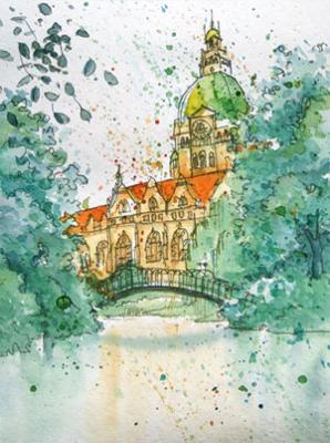 Neues Rathaus Hannover - Michael Michael Mantel - Array auf Array - Array - Neues Rathaus Hannover - Michael Michael Mantel - Array auf Array - Array -