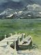 Winter am See -  Heike - Aquarell auf Papier - Sonstiges-Winter-See-Wolken - 