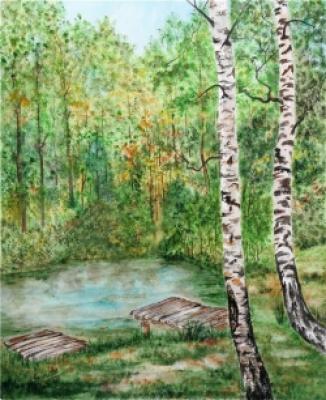 Der Teich - Olga Gellfand - Array auf Array - Array - Der Teich - Olga Gellfand - Array auf Array - Array -