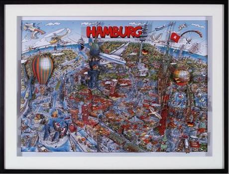 3D Bild Hamburg - art333 - auf - Array - 3D Bild Hamburg - art333 - auf - Array -