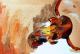 Stierkopf -  Tin - Aquarell auf Papier-Karton - Sonstiges - 