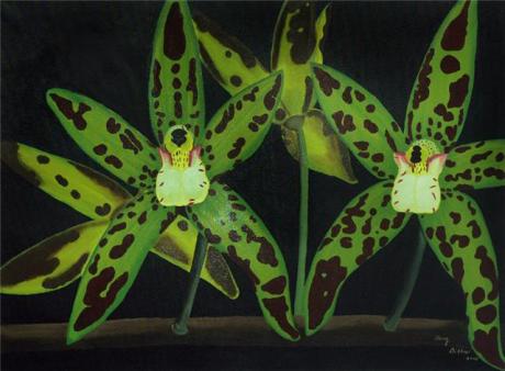 Grüne Orchidee - Nixe - Array auf Array - Array - Array Grüne Orchidee - Nixe - Array auf Array - Array - Array