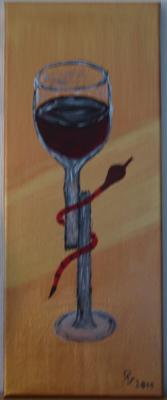 Weinglas mit Schlange - Reiner Szpadzinski - Array auf Array - Array - Weinglas mit Schlange - Reiner Szpadzinski - Array auf Array - Array -