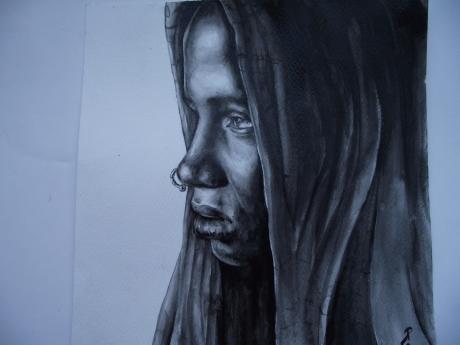 Frau mit Kopftuch - Per Ventum - Array auf Array - Array - Array Frau mit Kopftuch - Per Ventum - Array auf Array - Array - Array