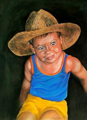 Kleiner Junge mit Strohhut - Ursula Thuleweit Laranjeiro - Array auf Array - Array - Array Kleiner Junge mit Strohhut - Ursula Thuleweit Laranjeiro - Array auf Array - Array - Array