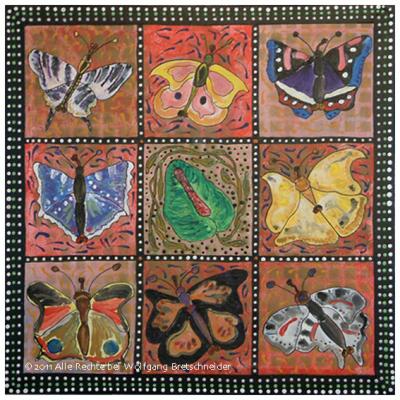 Butterflies on Red (Schmetterlinge auf Rot) 01 - Wolfgang Bretschneider - Array auf Array - Array - Array Butterflies on Red (Schmetterlinge auf Rot) 01 - Wolfgang Bretschneider - Array auf Array - Array - Array