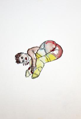 Zeichnung Nude 02 (Aquarellpapier, Tusche, 24x34) - Wolfgang Bretschneider - Array auf Array - Array - Zeichnung Nude 02 (Aquarellpapier, Tusche, 24x34) - Wolfgang Bretschneider - Array auf Array - Array -