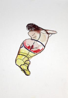 Zeichnung Nude 03 (Aquarellpapier, Tusche, 24x34) - Wolfgang Bretschneider - Array auf - Array - Zeichnung Nude 03 (Aquarellpapier, Tusche, 24x34) - Wolfgang Bretschneider - Array auf - Array -