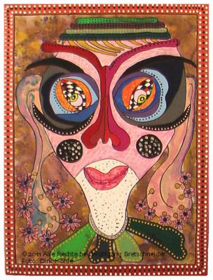 Karo Clown (Acryl on Canvas; 36x48) - Wolfgang Bretschneider - Array auf Array - Array - Array Karo Clown (Acryl on Canvas; 36x48) - Wolfgang Bretschneider - Array auf Array - Array - Array