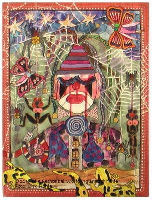 Blutender Clown (Acryl on Canvas; 36x48) - Wolfgang Bretschneider - Array auf Array - Array - Array Blutender Clown (Acryl on Canvas; 36x48) - Wolfgang Bretschneider - Array auf Array - Array - Array