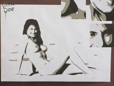 Scherenschnitt-Frau 2 - Little Joe - auf - Array - Scherenschnitt-Frau 2 - Little Joe - auf - Array -