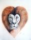 Ein Herz wie ein Löwe / A lion´s heart - Juliane Breit - Illustration-Rötel-Tinte-Tusche-Pastell-Sonstiges auf Papier - Raubkatzen-Feuer-Liebe - Expressionismus-Symbolismus Ein Herz wie ein Löwe / A lion´s heart - Juliane Breit - Illustration-Rötel-Tinte-Tusche-Pastell-Sonstiges auf Papier - Raubkatzen-Feuer-Liebe - Expressionismus-Symbolismus