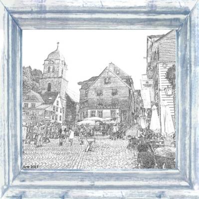 Monschau - Am Markt - Arno Schmitt - Array auf - - Monschau - Am Markt - Arno Schmitt - Array auf - -