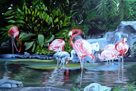 Flamingos--- - Maria Abt - Array auf Array - Array - Array Flamingos--- - Maria Abt - Array auf Array - Array - Array