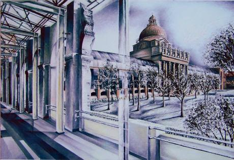 Bayerische Staatskanzlei vom Hofgarten, München - Mathias Pfeil - Array auf Array - Array - Array Bayerische Staatskanzlei vom Hofgarten, München - Mathias Pfeil - Array auf Array - Array - Array